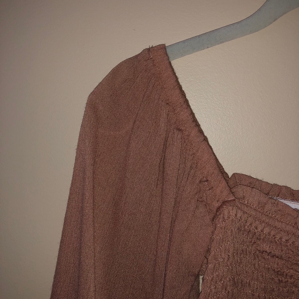 Rust Smocked Top - Picture 7 of 11